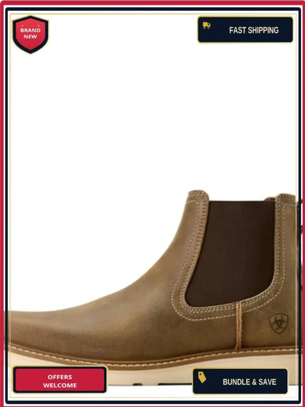 Women's Chelsea Boots Square Toe Pull-On Calf High Leather